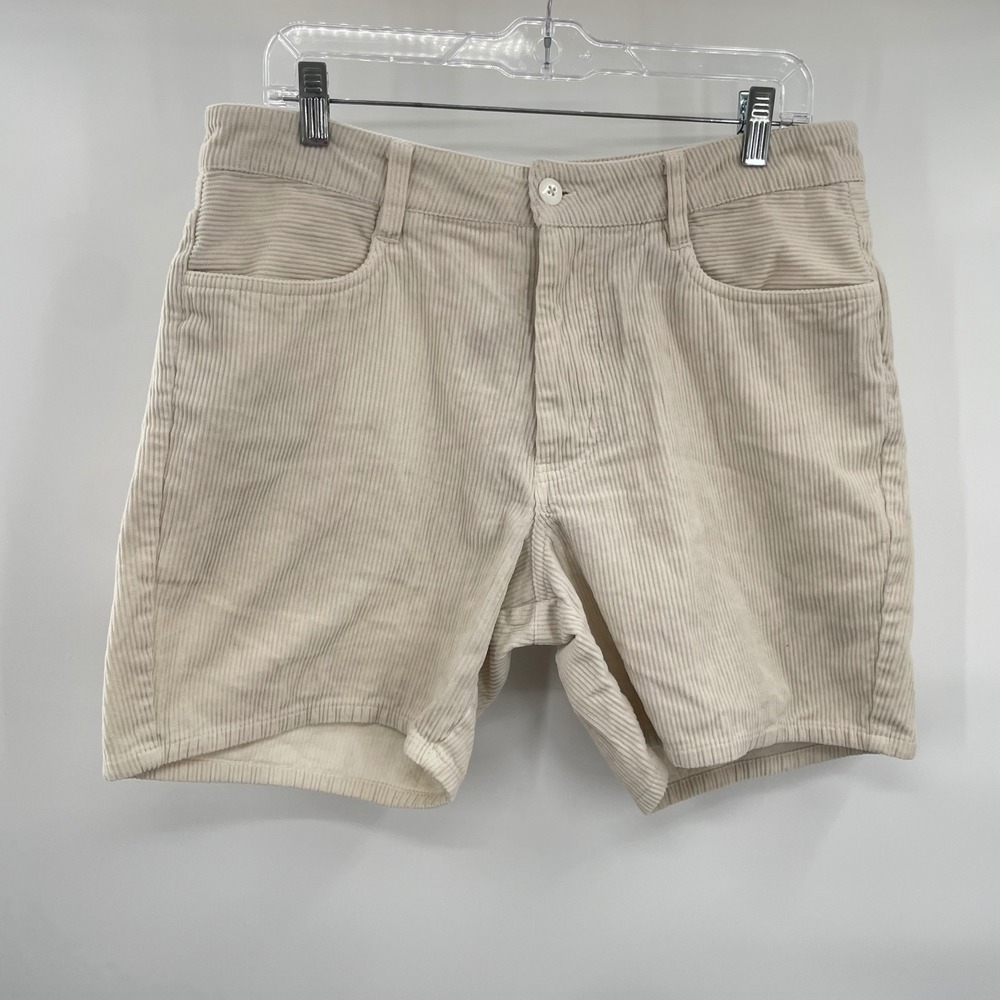 Land Rover PAC-SUN Corduroy Shorts Men's‎ 6in inseam Size 32 Beige - Picture 4 of 7